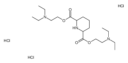 bis[2-(diethylamino)ethyl] piperidine-2,6-dicarboxylate,trihydrochloride结构式