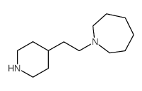 1-(2-哌啶-4-乙基)氮杂烷结构式