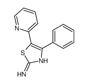 4-phenyl-5-pyridin-2-yl-1,3-thiazol-2-amine结构式