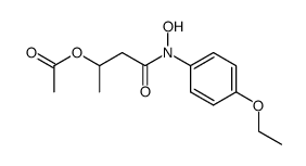 N-(β-acetoxybutyryl)-N-hydroxyphenetidine结构式