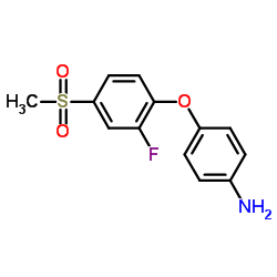 4-[2-Fluoro-4-(methylsulfonyl)phenoxy]aniline结构式