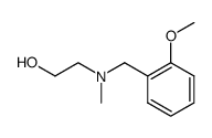 N-(2-hydroxyethyl)-N-(2-methoxylbenzyl)methylamine structure