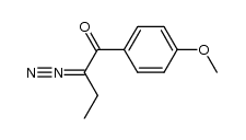 2-diazo-1-(4-methoxy-phenyl)-butan-1-one Structure