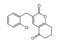 3-[(2-chlorophenyl)methyl]-7,8-dihydro-6H-chromene-2,5-dione Structure