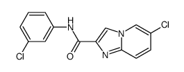 6-Chloro-N-(3-chlorophenyl)imidazo[1,2-a]pyridine-2-carboxamide Structure