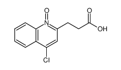 3-(4-chloro-1-oxy-quinolin-2-yl)-propionic acid结构式