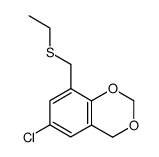 6-chloro-8-ethylsulfanylmethyl-4H-benzo[1,3]dioxine结构式