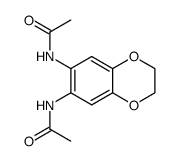 N,N'-(2,3-dihydro-benzo[1,4]dioxine-6,7-diyl)-bis-acetamide结构式