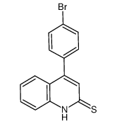 4-(4-bromophenyl)-2(1H)-quinolinethione Structure