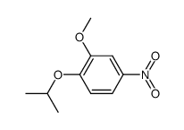 1-isopropoxy-2-methoxy-4-nitro-benzene结构式