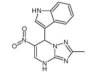 2-Methyl-6-nitro-7-indolyl-4,7-dihydro-1,2,4-triazolo<1,5-a>pyrimidine结构式