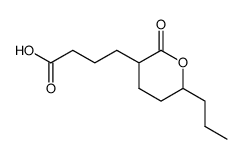 4-(2-oxo-6-propyl-tetrahydro-pyran-3-yl)-butyric acid结构式