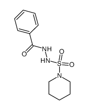 N-benzoyl-N'-(piperidine-1-sulfonyl)-hydrazine Structure