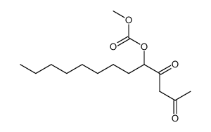 Carbonic acid methyl ester 1-(3-oxo-butyryl)-nonyl ester Structure