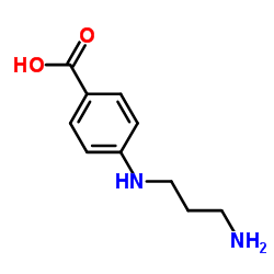 Benzoic acid, 4-[(3-aminopropyl)amino]- (9CI) Structure