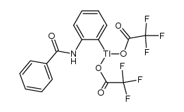 (2-benzamidophenyl)thallium(III) 2,2,2-trifluoroacetate结构式