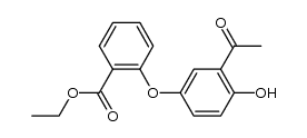 2-(3-acetyl-4-hydroxy-phenoxy)-benzoic acid ethyl ester Structure