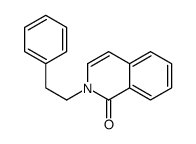 2-(2-phenylethyl)isoquinolin-1-one结构式