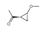 Ethanone, 1-(2-methoxycyclopropyl)-, trans- (9CI)结构式