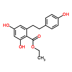 Ethyl 2,4-dihydroxy-6-[2-(4-hydroxyphenyl)ethyl]benzoate Structure