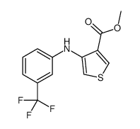 Methyl 4-{[3-(trifluoromethyl)phenyl]amino}-3-thiophenecarboxylat e结构式