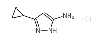 5-CYCLOPROPYL-1H-PYRAZOL-3-AMINE HYDROCHLORIDE structure