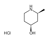 (2S,4S)-2-Methylpiperidin-4-ol hydrochloride Structure