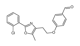 4-[2-[2-(2-chlorophenyl)-5-methyl-1,3-oxazol-4-yl]ethoxy]benzaldehyde Structure