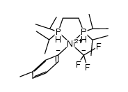 (1,2-bis(diisopropylphosphino)ethane)Ni(3-Me-Ph)(trifluoromethyl) Structure