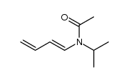 trans-N-acetyl-N-isopropyl-1-amino-1,3-butadiene结构式