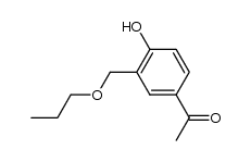 1-(4-hydroxy-3-propoxymethylphenyl)ethanone Structure