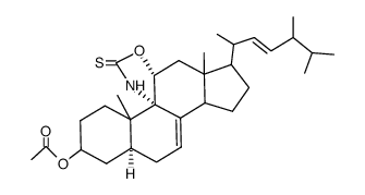 Oxazol-2-thione[4,5-o]ergost-7,22-dien-3-ol, acetate(ester) picture