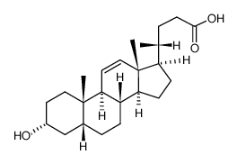 5B-CHOL-11-ENIC ACID-3A-OL structure