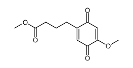 4-(4-Methoxy-3,6-dioxo-cyclohexa-1,4-dienyl)-butyric acid methyl ester结构式