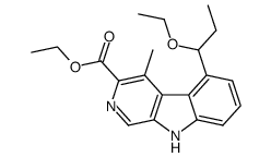 5-(1-ethoxypropyl)-4-methyl-beta-carboline-3-carboxylic acid ethyl ester Structure