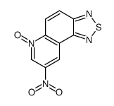 8-nitro-6-oxido-[1,2,5]thiadiazolo[3,4-f]quinolin-6-ium结构式