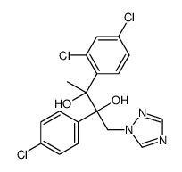 (2R,3S)-2-(4-chlorophenyl)-3-(2,4-dichlorophenyl)-1-(1,2,4-triazol-1-yl)butane-2,3-diol Structure