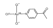 trichloro(4-acetylpyridine)gold(III)结构式