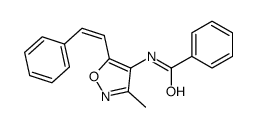 N-[3-methyl-5-(2-phenylethenyl)-1,2-oxazol-4-yl]benzamide Structure