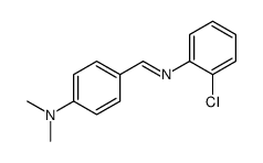 4-[(2-chlorophenyl)iminomethyl]-N,N-dimethylaniline Structure