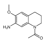 1-(7-amino-6-methoxy-3,4-dihydro-2H-quinolin-1-yl)ethanone结构式