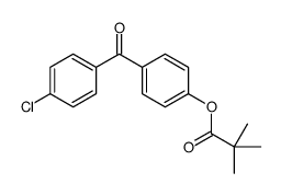 [4-(4-chlorobenzoyl)phenyl] 2,2-dimethylpropanoate Structure