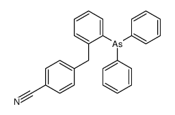 4-[(2-diphenylarsanylphenyl)methyl]benzonitrile结构式