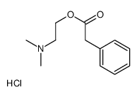 2-(dimethylamino)ethyl 2-phenylacetate,hydrochloride结构式