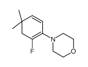 4-(2-fluoro-4,4-dimethylcyclohexa-1,5-dien-1-yl)morpholine结构式