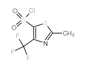 2-methyl-4-(trifluoromethyl)-1,3-thiazole-5-sulfonyl chloride Structure