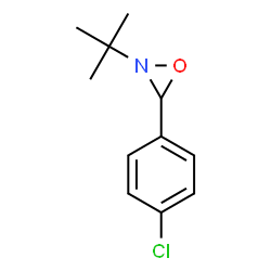 2-TERT-BUTYL-3-(4-CHLOROPHENYL)-1,2-OXAZIRIDINE structure