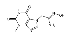 2-(3-methyl-xanthine-7-yl)-acetamidoxime结构式