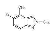 5-BROMO-2,4-DIMETHYL-2H-INDAZOLE structure