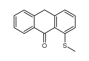 1-(methylthio)anthrone Structure